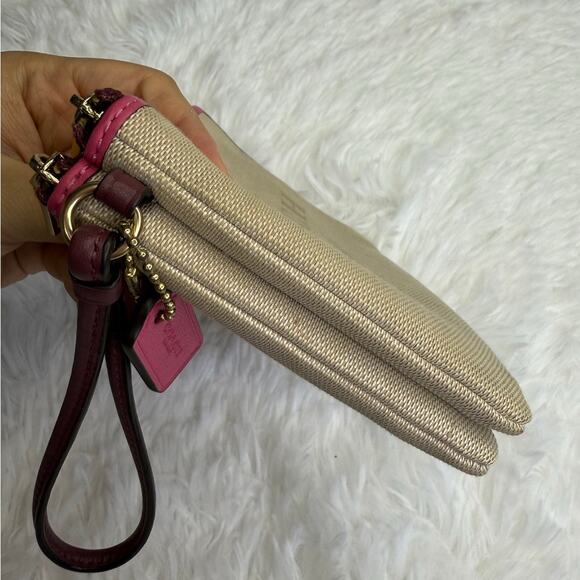 COACH Color Block Double Zipper Wallet Wristlet - Picture 6 of 10